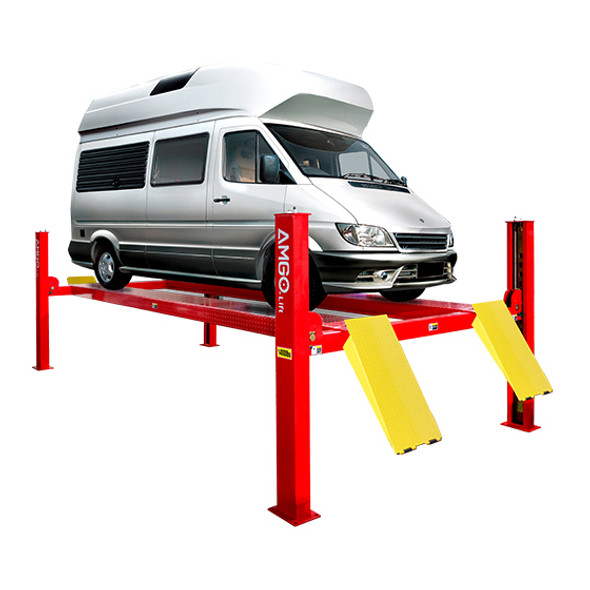 AMGO PRO-14E  Extended 14,000 lbs. Capacity 4 Post Auto Lift