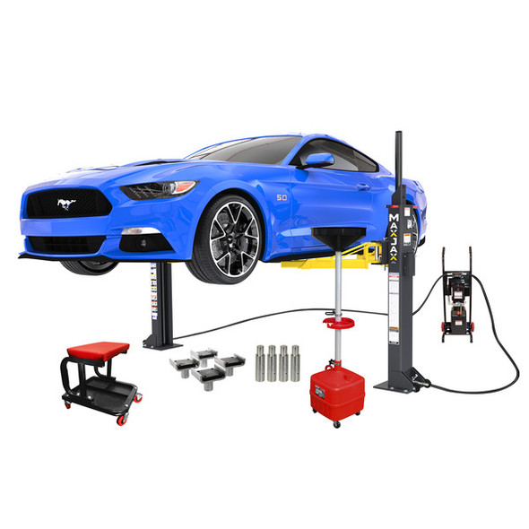  MaxJax M7K Supreme Package Two Post Portable Lift 