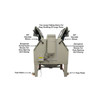 Atlas Equipment SBC1200 X-Large Sandblast Cabinet with Dual Doors & Vacuum