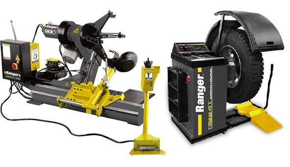 Ranger Combo R26FLT- RB24T Super‐Duty Truck Changer & Wheel Balancer with Drive‐Check™ Technology with Deluxe Adapter Kit & Quick Chuck