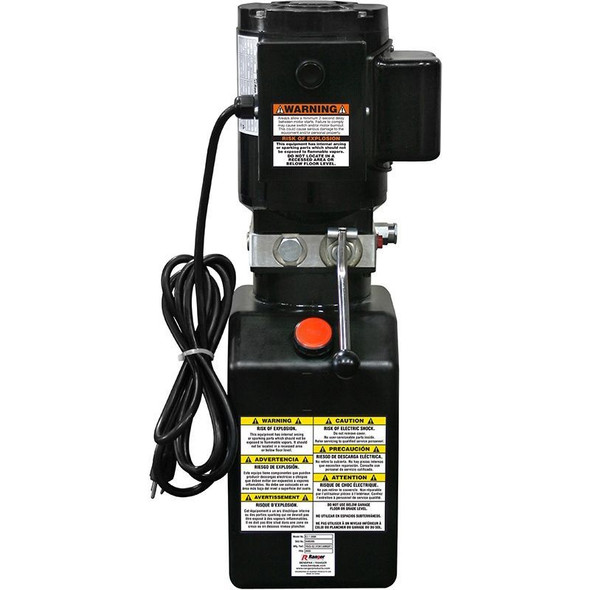 BendPak Lift Power Unit / POWER UNIT; 110/220V; 2500 PRV; 1.5 GAL; MANUAL REL; MODEL W-1.5-1-2500-M-436