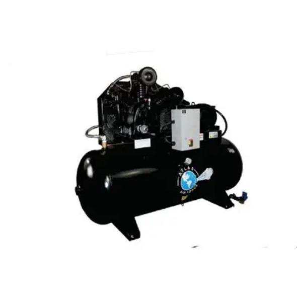 Atlas® 10HP 1Phase 120 Gallon Horizontal Air Compressor