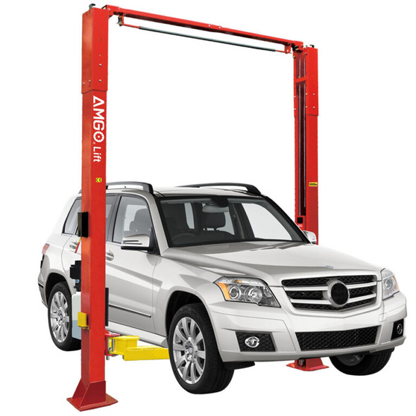 AMGO OHX-10H  Tall 10,000 Lbs clear-floor Asymmetric 2-post Lift