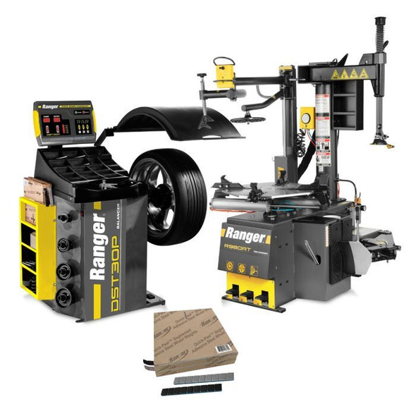 Ranger Combo R980AT-L 110V  + DST30P-110-220V  + Tape Wheel Weights / Blk. & Slv. 1400 pc.