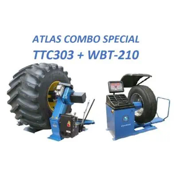 Atlas Equipment TC303 Tire Changer+WBT210 Wheel Balancer Combo