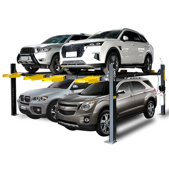AMGO  409-DPX Double Parking 9,000 Lb cap.  Long & High 4-Post Parking Auto Lift 