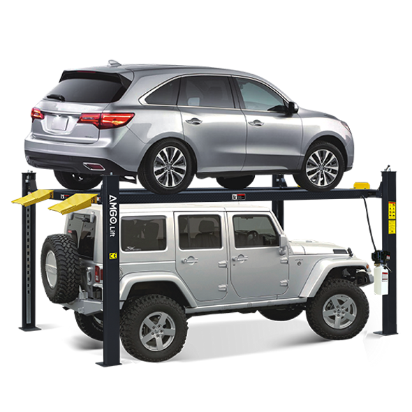 AMGO 409-HP 9,000 lbs. Capacity  4-Post  Tall Parking Auto Lift 