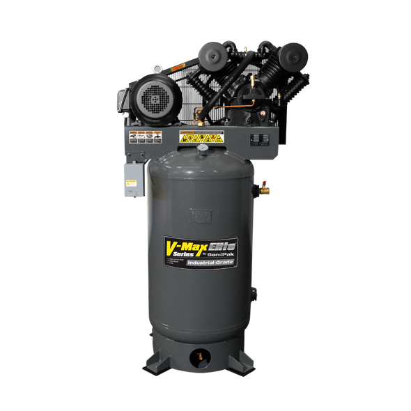 BendPak VMP-10120V-603) V-Max Patriot Air Compressor / 10 HP, 1 Ph / 120-Gallon Vertical Tank / Made in USA