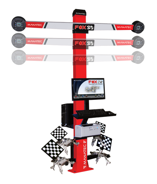 Manatec FOX-3D-AUTOBOOM X - 3D Wheel Alignment Machine for Lift Applications
