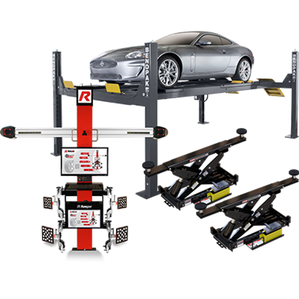 BendPak Combo  HDS-14LSX Alignment Package (5175895)  3DP4100R + (2) RBJ7000