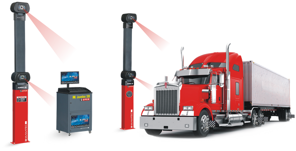 Manatec JUMBO-3D-SUPER-4A - Heavy Duty 3D Wheel Alignment Machine for Trucks, Buses & Trailers (Professional Installation & On-Site Training Included)