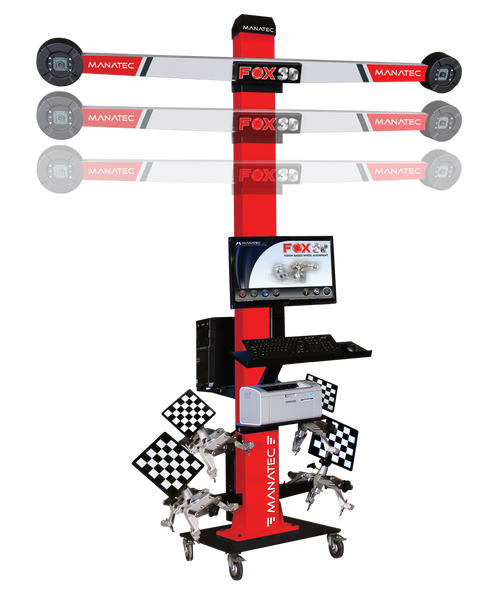 Manatec FOX-3D-AUTOBOOMX-SMART-MOBILE - Portable 3D Wheel Alignment Machine for Lift Applications