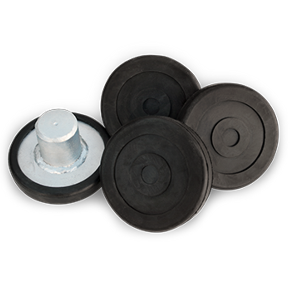 BendPak Round Lift Pad Adapter Assembly (Drop In) for 2 Post "60" Pin Hole (Set of 4)