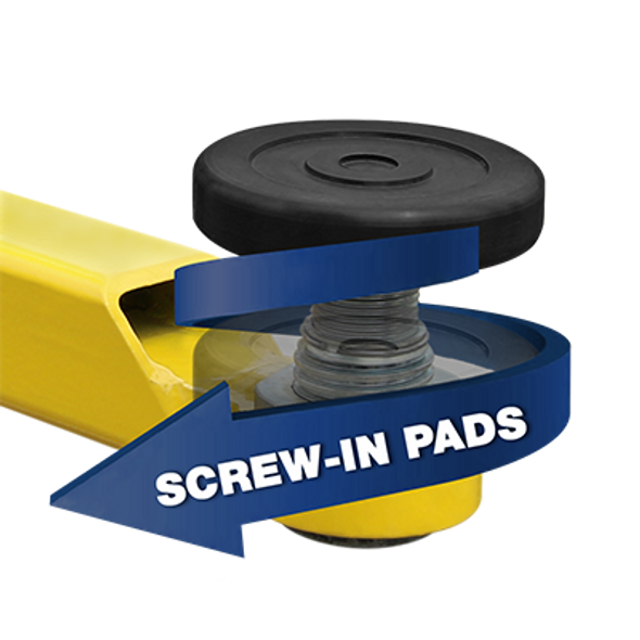 BendPak Adjustable Screw Lift Pads  With Receiver- 60mm PIN(Set of 4)
